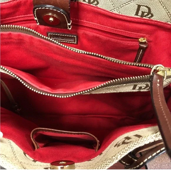 Dooney & Bourke Tan and Brown Tote Bag - Picture 10 of 15